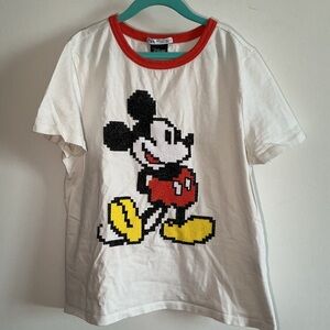 Disney Mickey Mouse Kids T-Shirt - White and Red